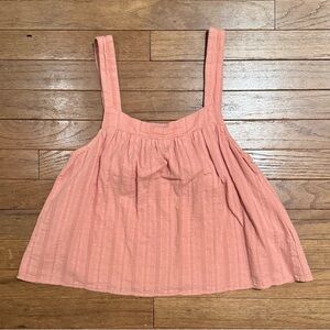 Splendid Aubrey Square Neck Tank Top XS Textured Peach